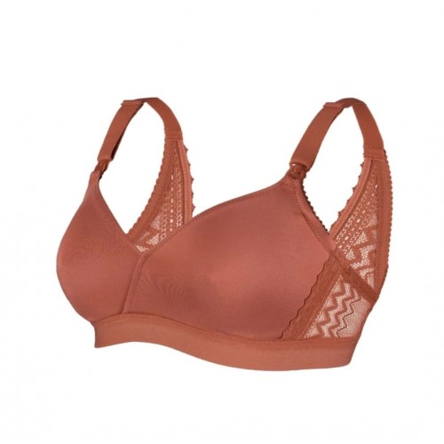 Soutien-gorge de grossesse et d'allaitement Serena Terracota