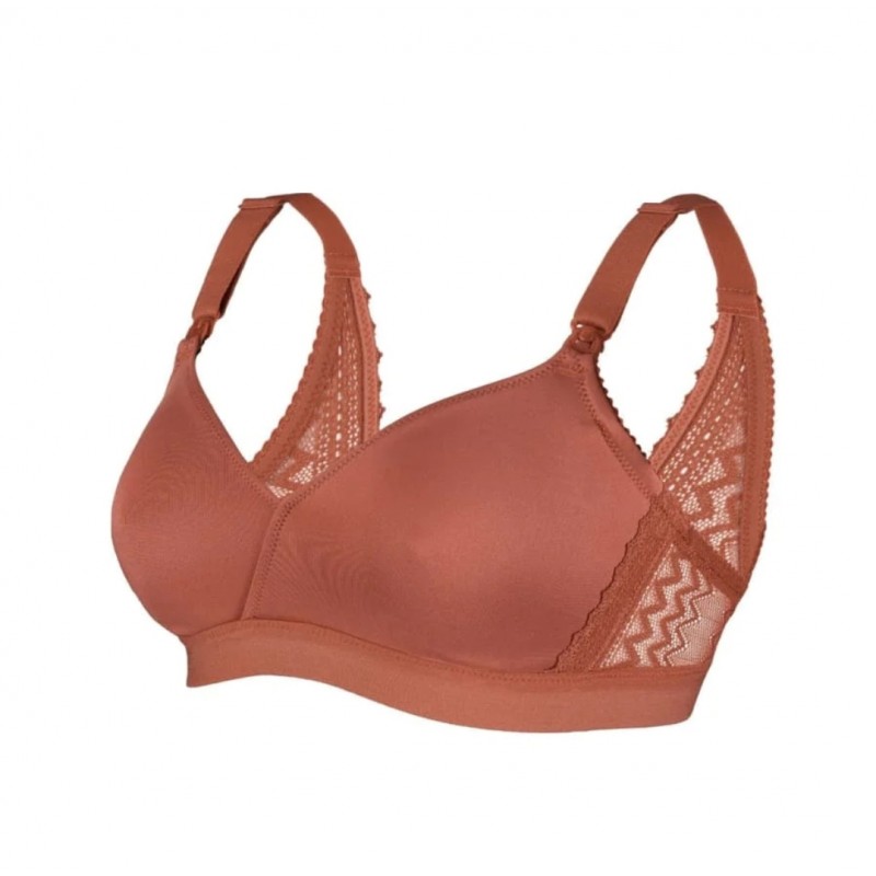 Soutien-gorge de grossesse et d'allaitement Serena Terracota