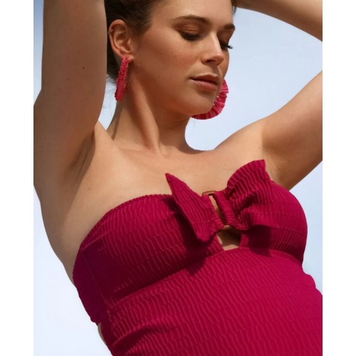 MAILLOT DE BAIN DE GROSSESSE BAMBOO FUSHIA