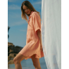 Chemise de nuit de maternité couleur abricot