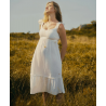 Robe de grossesse et d'allaitement MELODY coloris blanc