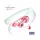 Coussin d'allaitement et de maternité CORPOMED + Housse Abidjan Bulles Saumon
