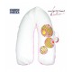 Coussin d'allaitement et de maternité CORPOMED + Housse Azuretti Bulles Rose Blanc
