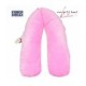 Coussin d'allaitement et de maternité CORPOMED + Housse Azuretti Bulles Rose Blanc