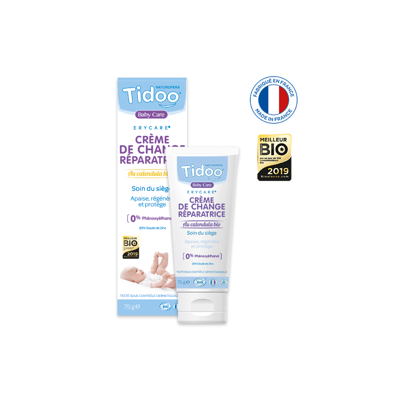 Crème réparatrice bio pour le change 75g