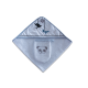 Cape de bain et gant assorti Panda Bleu