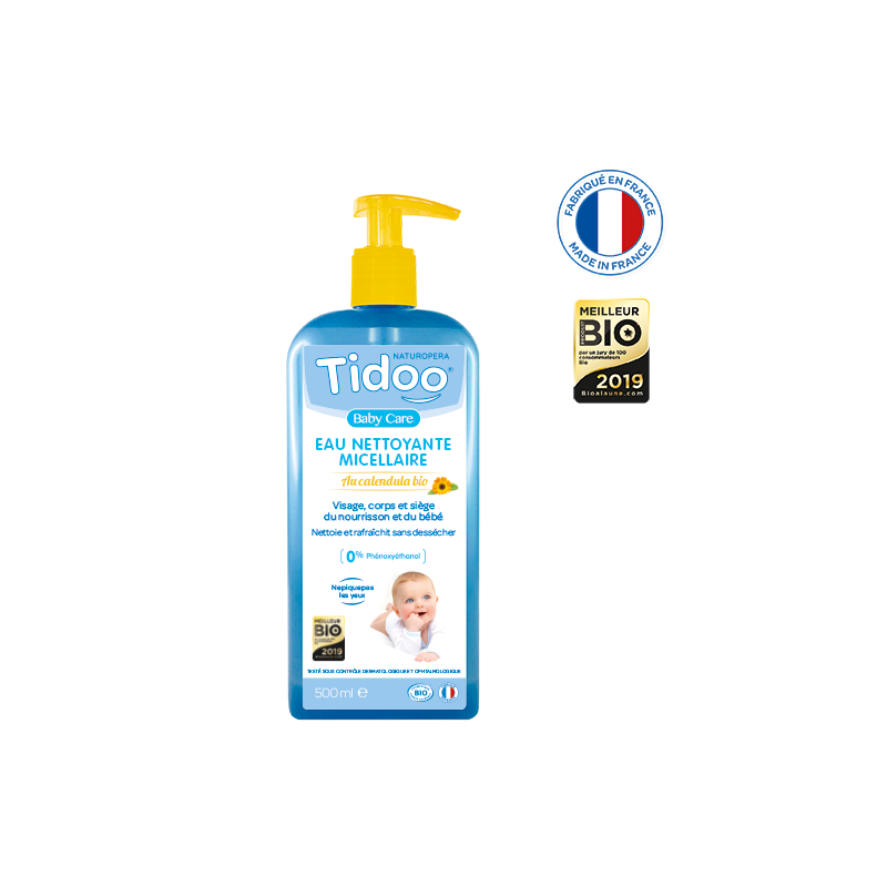 Eau nettoyante micellaire au calendula bio 500ml