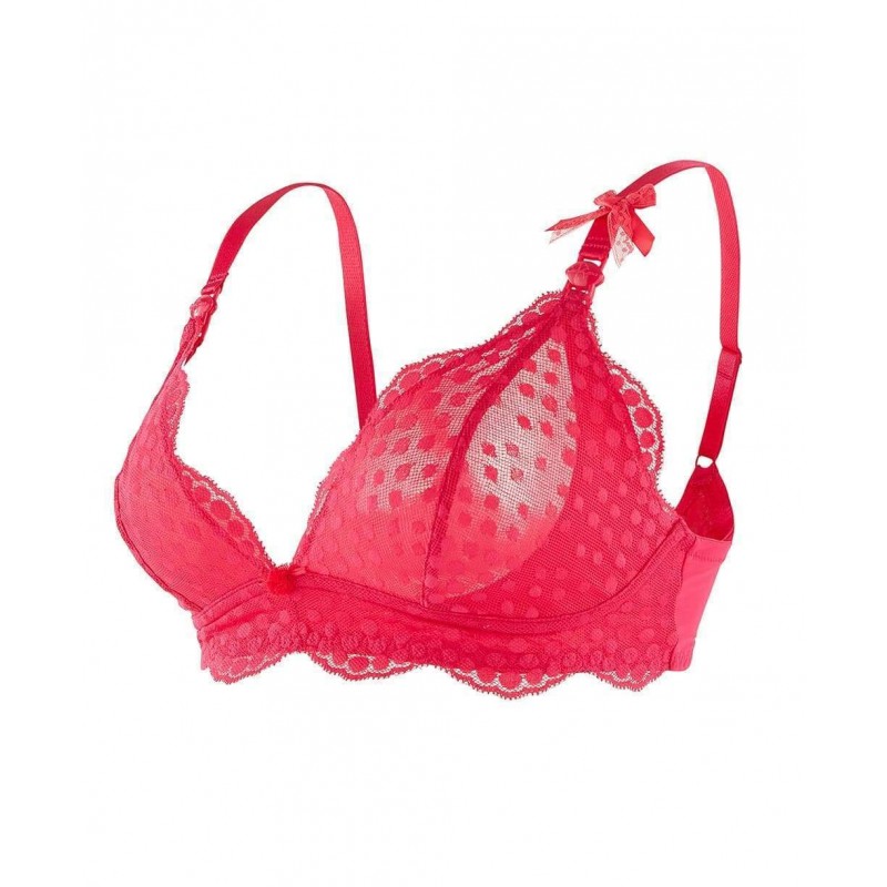 Soutien-gorge de grossesse et d'allaitement LOLLYPOP grenadine