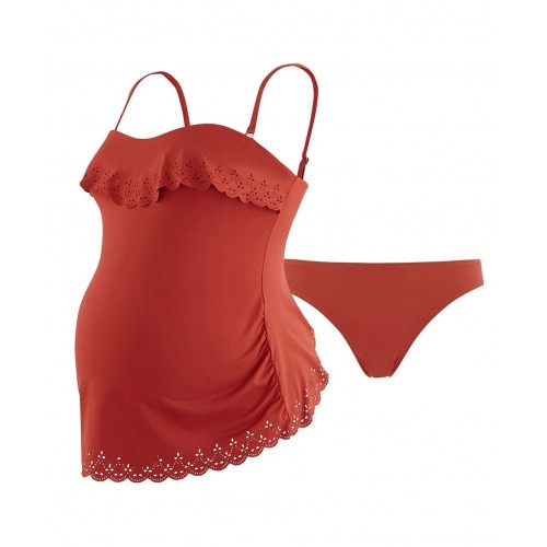 Tankini de grossesse Bloom cuivre