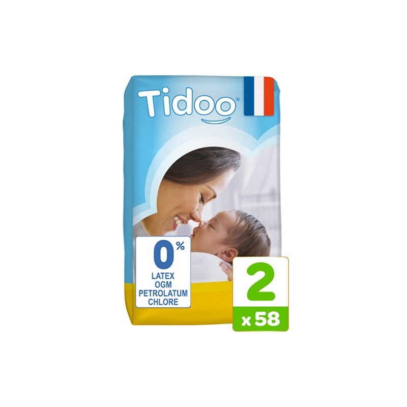 Carrés de coton bébé bio made in France - Tidoo