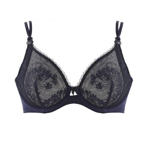 Soutien gorge de grossesse et d'allaitement classique LOUISE marine