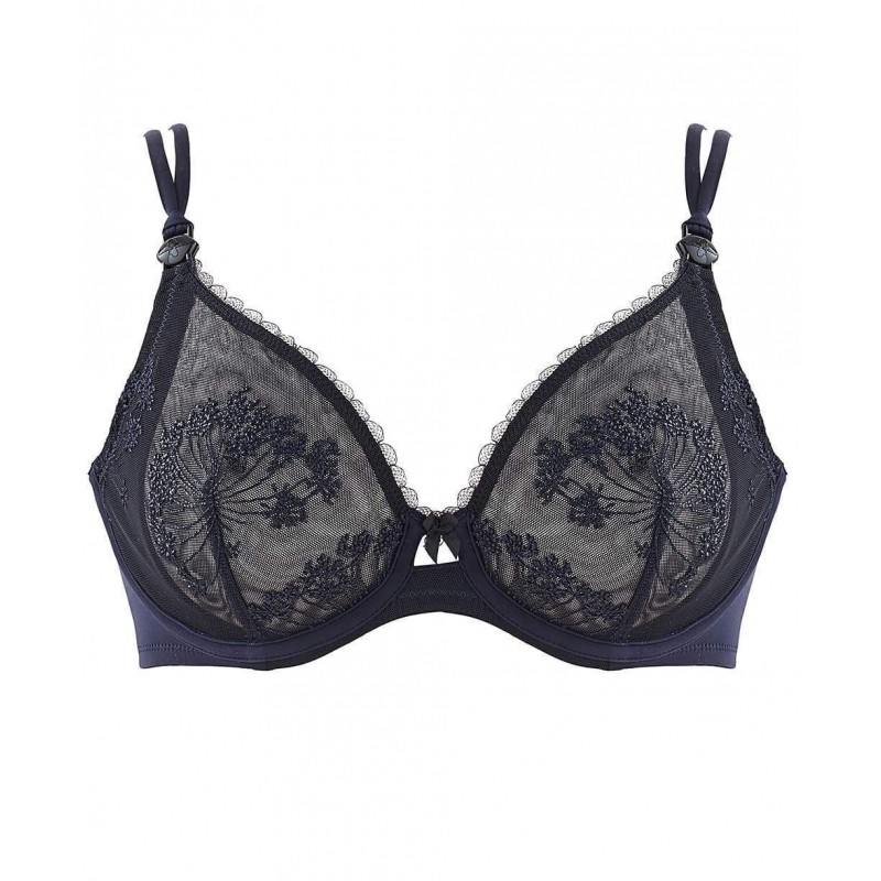 Soutien gorge de grossesse et d'allaitement classique LOUISE marine